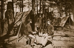 ピーターズバーグの前のキャンプ場、1861-65 作： Mathew B. Brady